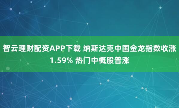 智云理财配资APP下载 纳斯达克中国金龙指数收涨1.59% 热门中概股普涨